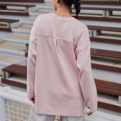 Back Pleated Sweatshirt